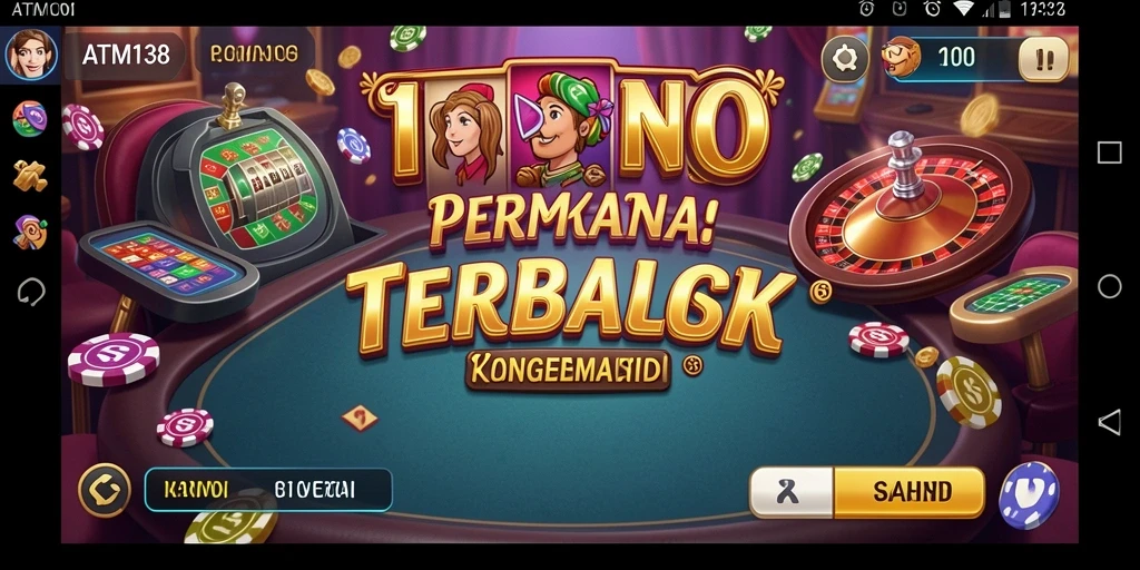 Screenshot utama ATM138 menampilkan gameplay Kasino yang mendebarkan.