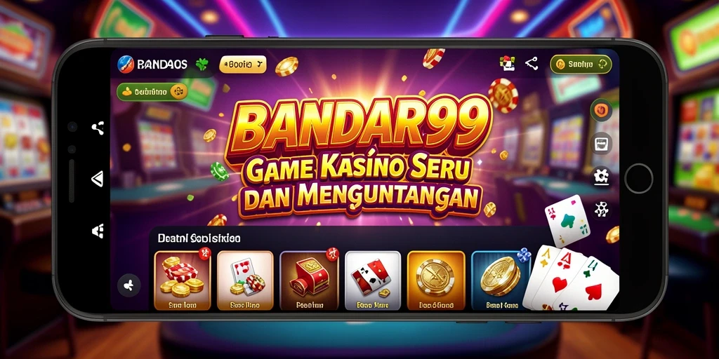 Tampilan utama BANDAR99 dengan permainan kasino yang menarik.