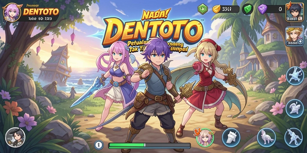 Tampilan gameplay DENTOTO yang memukau dan penuh aksi.