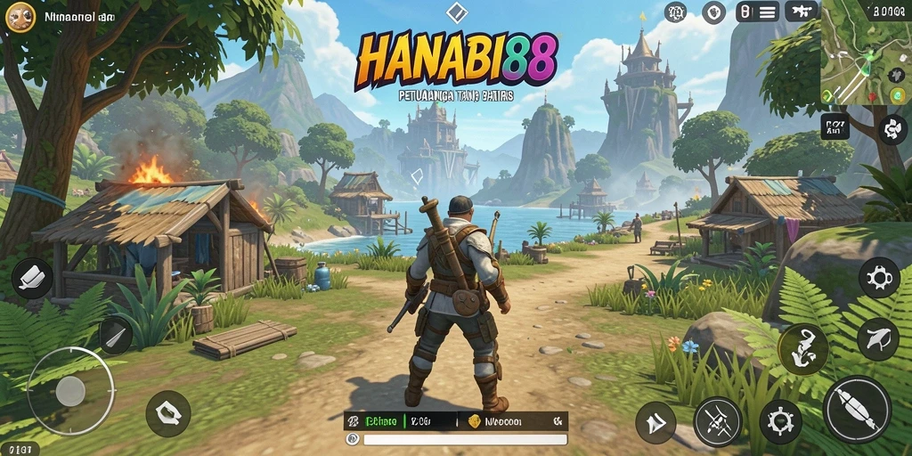 Tampilan gameplay HANABI88 yang menakjubkan dalam dunia Open World.