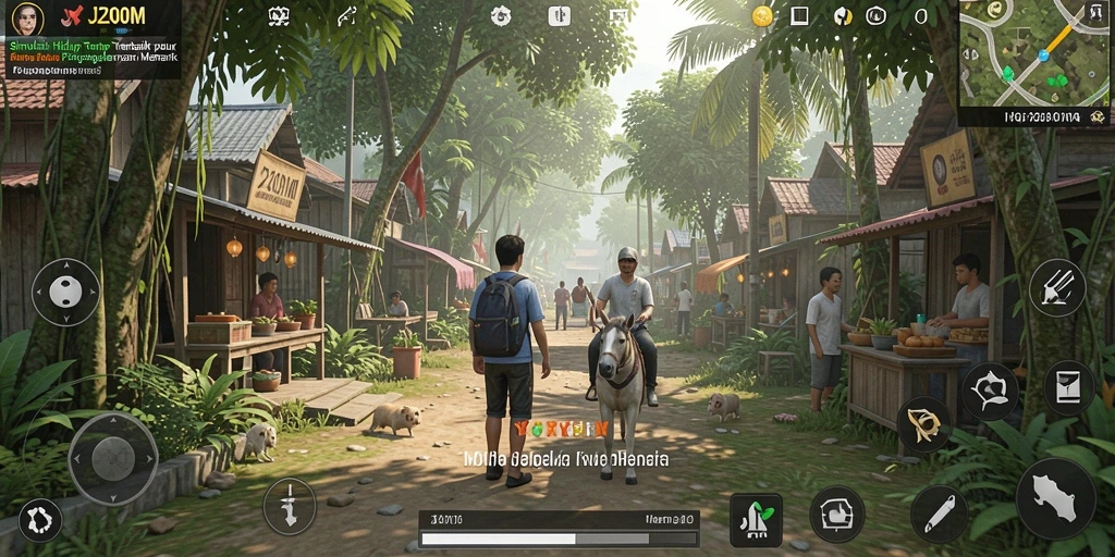 Screenshot dari J200M menampilkan gameplay simulasi yang mendalam dan seru.