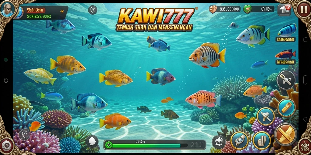 Screenshot gameplay menampilkan aksi seru Tembak Ikan.