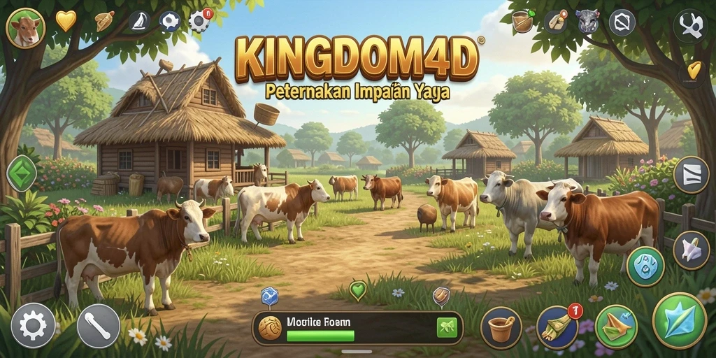 Tampilan profesional dari gameplay KINGDOM4D yang menarik.