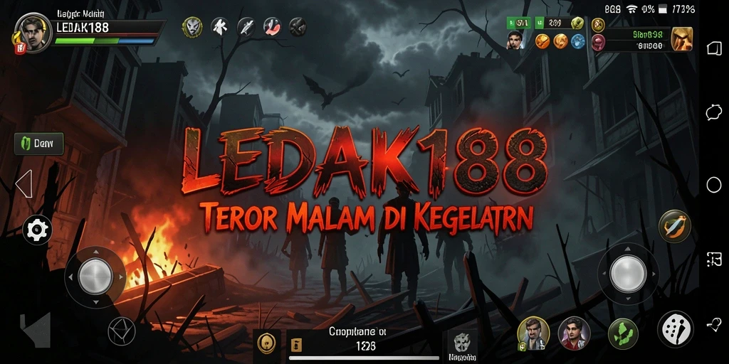 Screenshot gameplay menampilkan suasana horor yang mencekam dan menyeramkan.