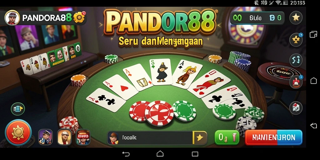 Tampilan gameplay Gaple yang menarik di PANDORA88.