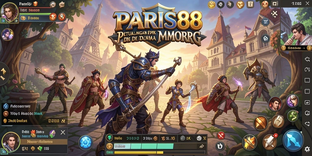 Tampilan gameplay PARIS88 dengan aksi petualangan seru.