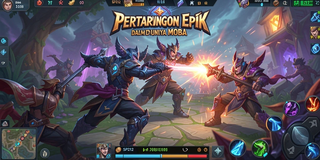 Gameplay seru dengan karakter unik dan aksi MOBA yang menegangkan.