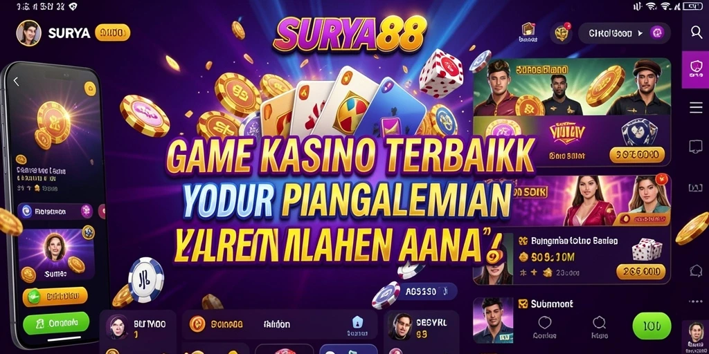 Tangkapan layar gameplay <strong>SURYA88</strong> yang menampilkan keseruan permainan Kasino.