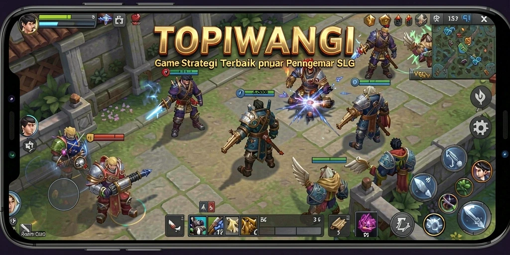 Tampilan gameplay menarik dari TOPIWANGI dengan strategi mendalam.
