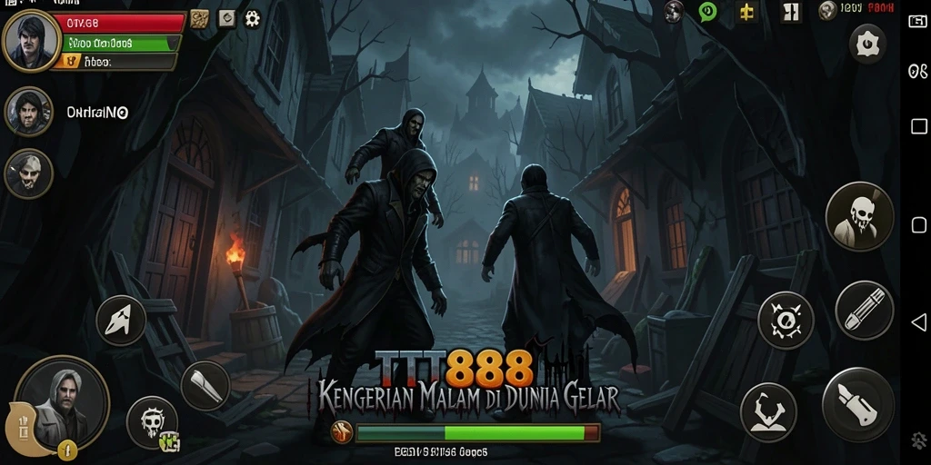 Screenshot gameplay TTT888 menampilkan suasana Horror yang mencekam.