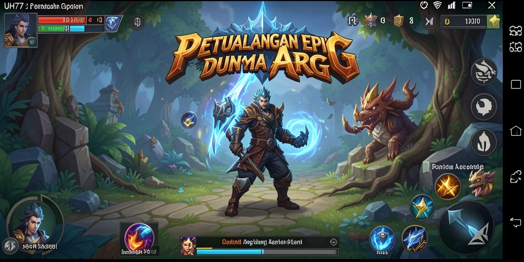 Tampilan gameplay menarik dari UH77 di dunia ARPG.